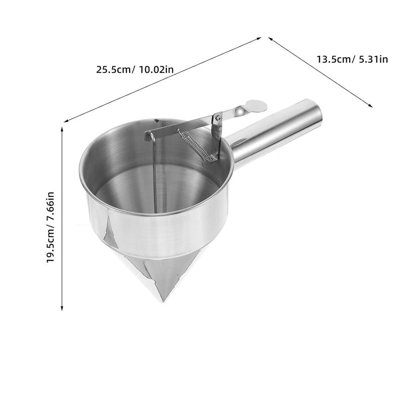 Stainless Steel Camping Funnel with Detachable Stand for Outdoor Cooking Baking Supplies - Image 2